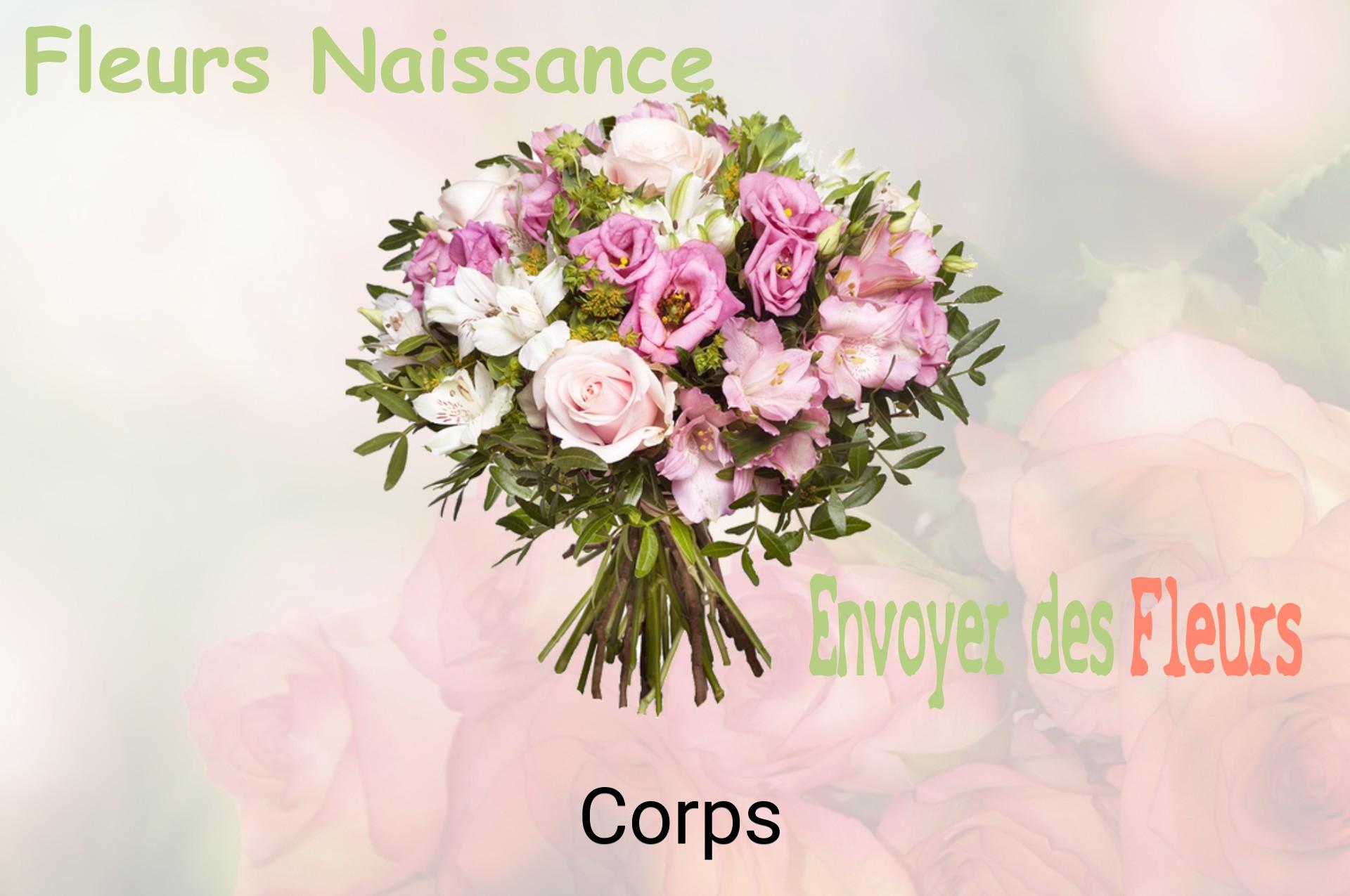 Bouquet de fleurs de naissance livré à Corps